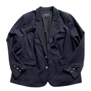 Eloquii Women’s Sz 20 Navy 2-Button Blazer Jacket - GG Hu